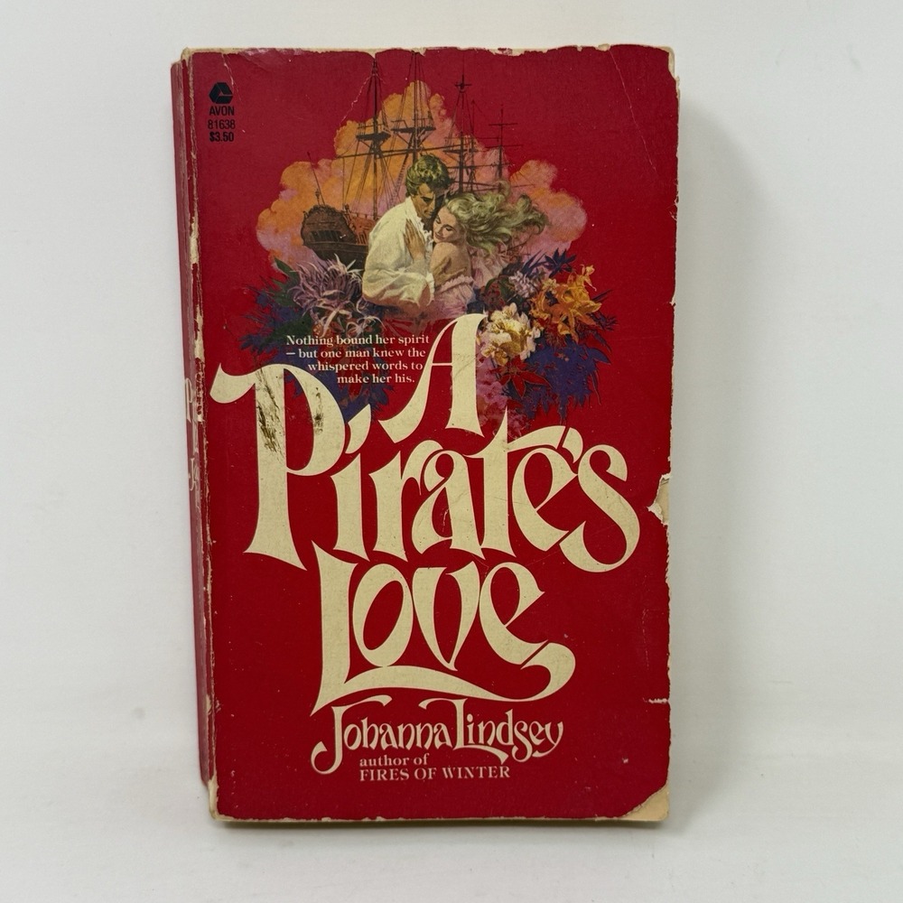 A Pirate's Love Johanna Lindsey Romance Novel Avon Books 11th Printing Paperback